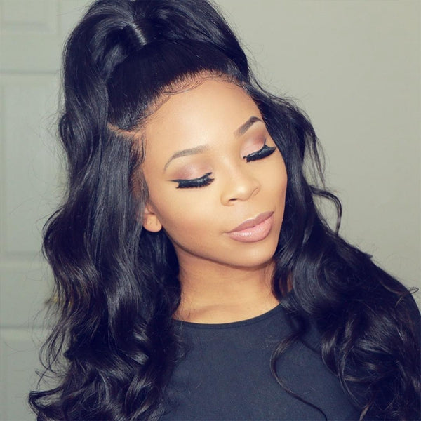 360 Lace Frontal Wig Body Wave Lace Front Human Hair Wigs for Black Women - LollyHair