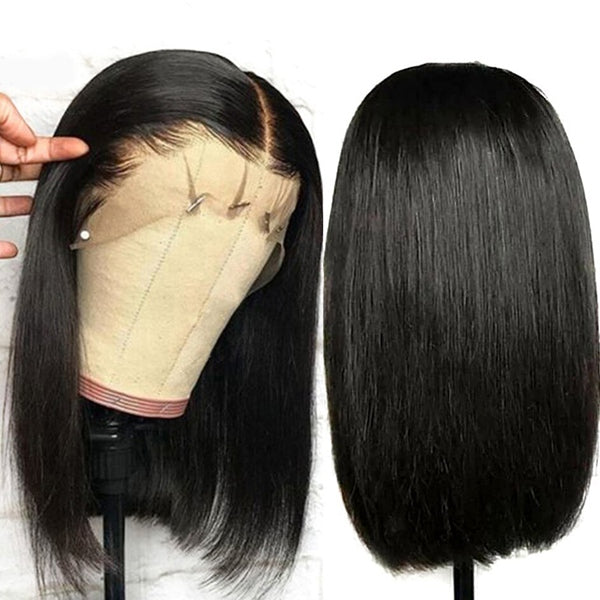 Bob Lace Front Wigs 13x4 Straight Lace Front Wig Pre Plucked 150% Bob Closure Wig - LollyHair